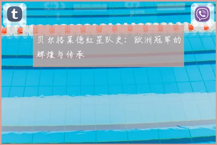 贝尔格莱德红星队史：欧洲冠军的辉煌与传承